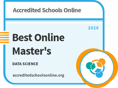 Best Online Master's in Data Science Programs badge
